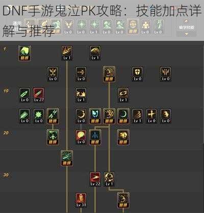 DNF手游鬼泣PK攻略：技能加点详解与推荐