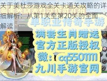 关于美杜莎游戏全关卡通关攻略的详细解析：从第1关至第20关的全面解读